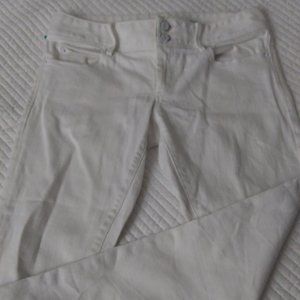 LILLY PULITZER WORTH SKINNY MINI WHITE DENIM SZ 4